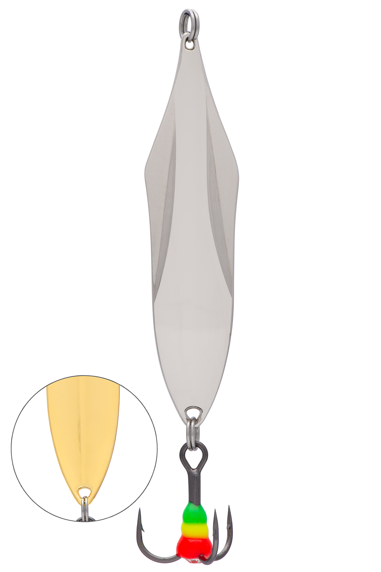 Блесна зимняя FLAT SQUID, вес 11,0 гр. длина 65 мм,  цвет 004