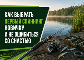 Как выбрать первый спиннинг новичку и не ошибиться со снастью