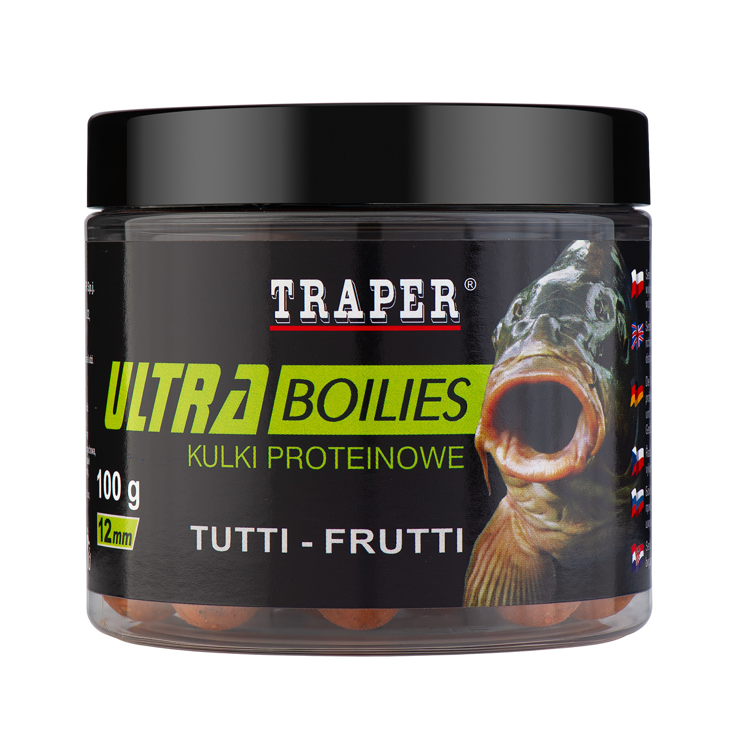 Бойлы TRAPER ULTRA 12 мм, 100 гр, Tutti-Frutt