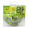 Шнур плетеный KYODA lemon 8X PE d-0,23 мм, L-150 м, цвет лимонный, разрывная нагрузка 14 кг