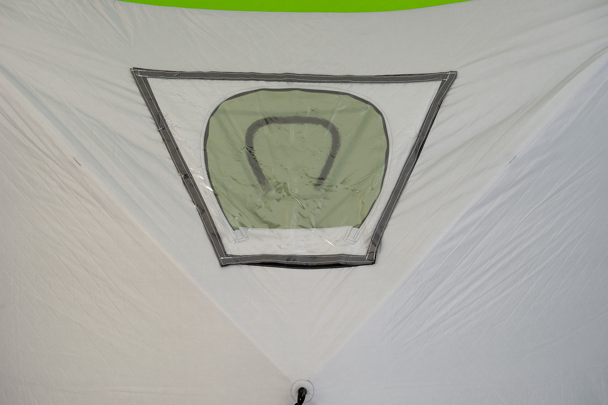 Палатка Куб "CONDOR" зимняя утепленная 2,0 х 2,0 х 2,15  салатовый/белый