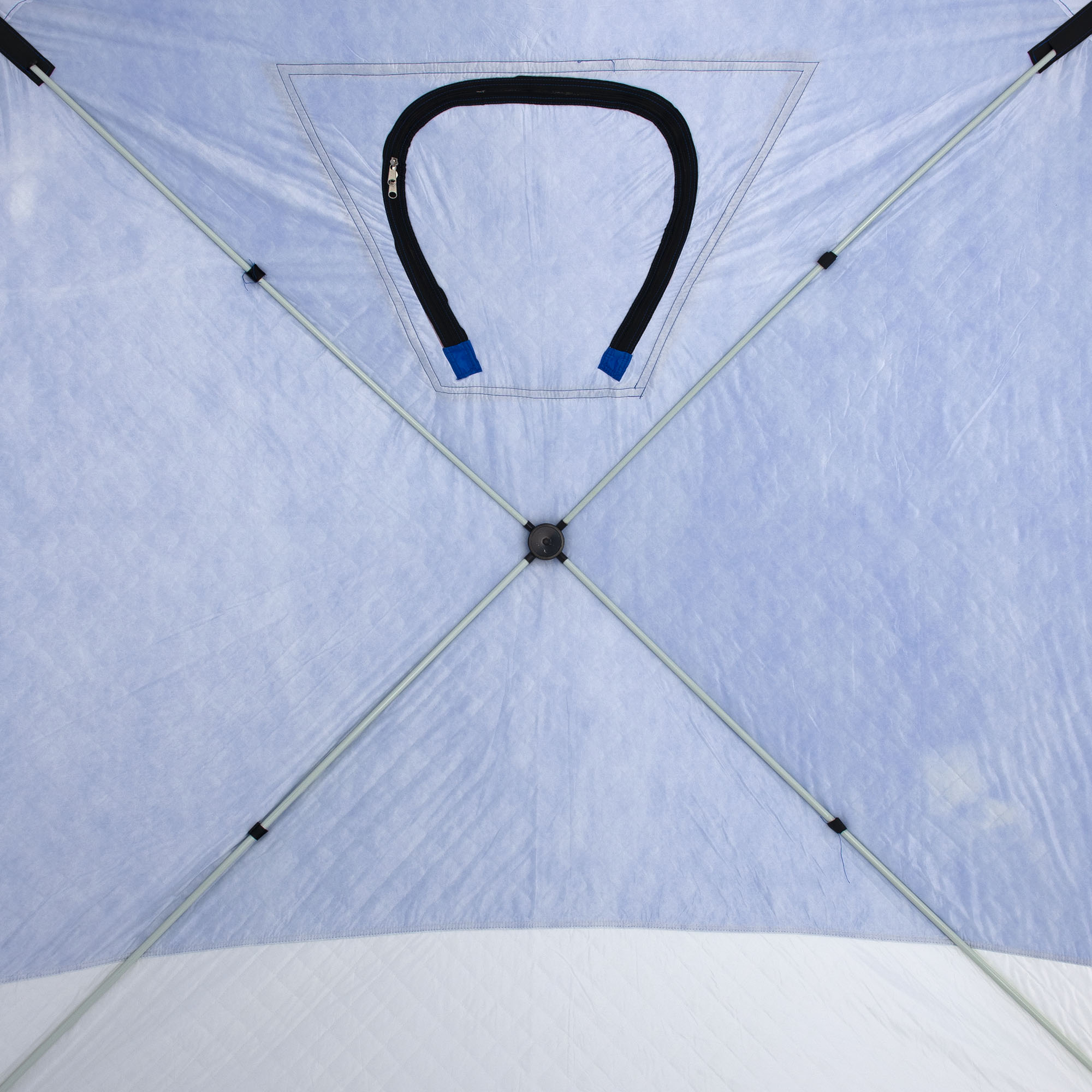 Палатка Куб "CONDOR" зимняя утепленная 2,2 х 2,2 х 2,15  синий/белый