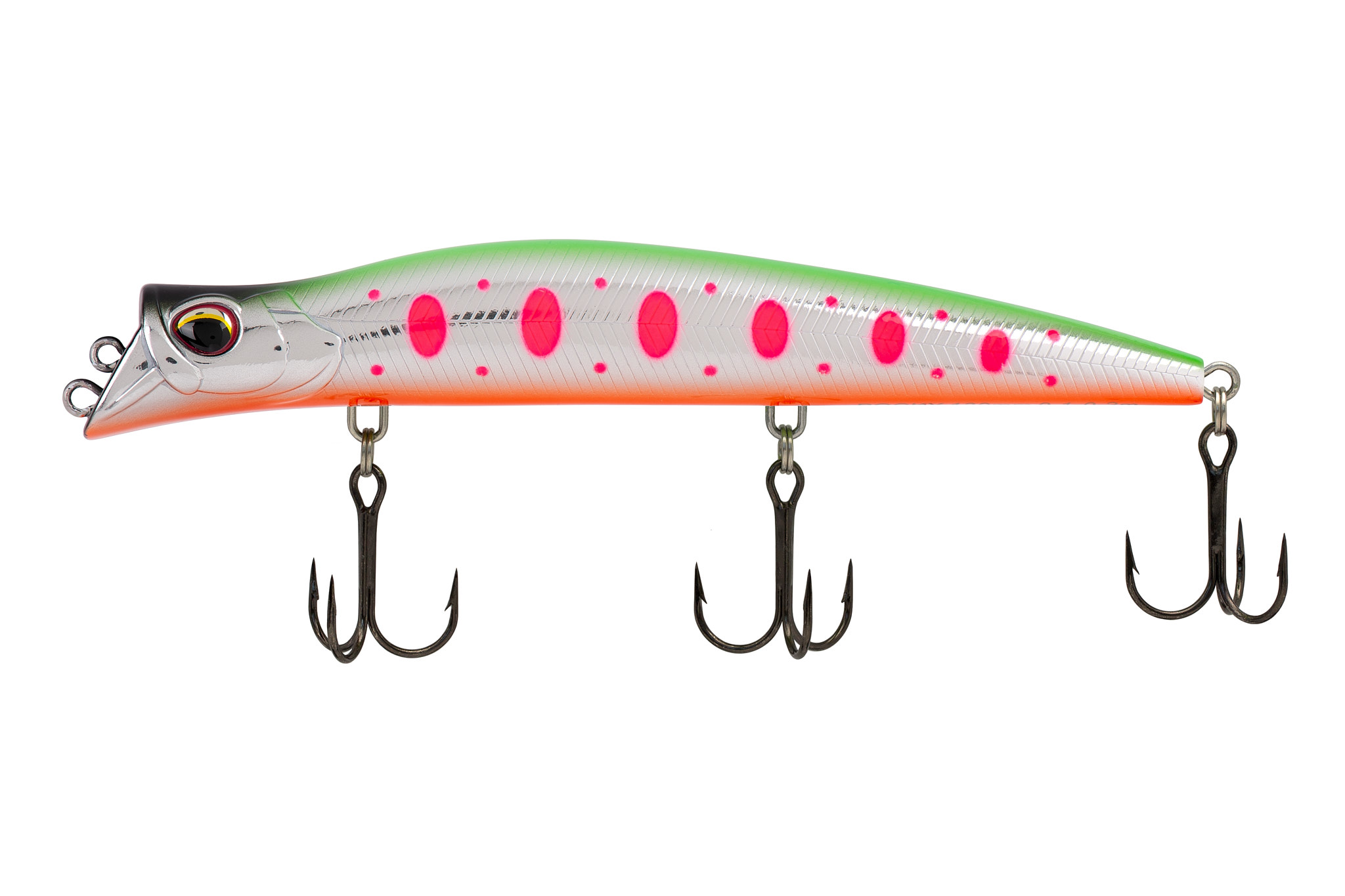 Воблер KYODA POCKY MINNOW-130F, длина 130 мм, вес 17,5  гр, цвет P1433 заглубление 0,1 - 0,2 м.