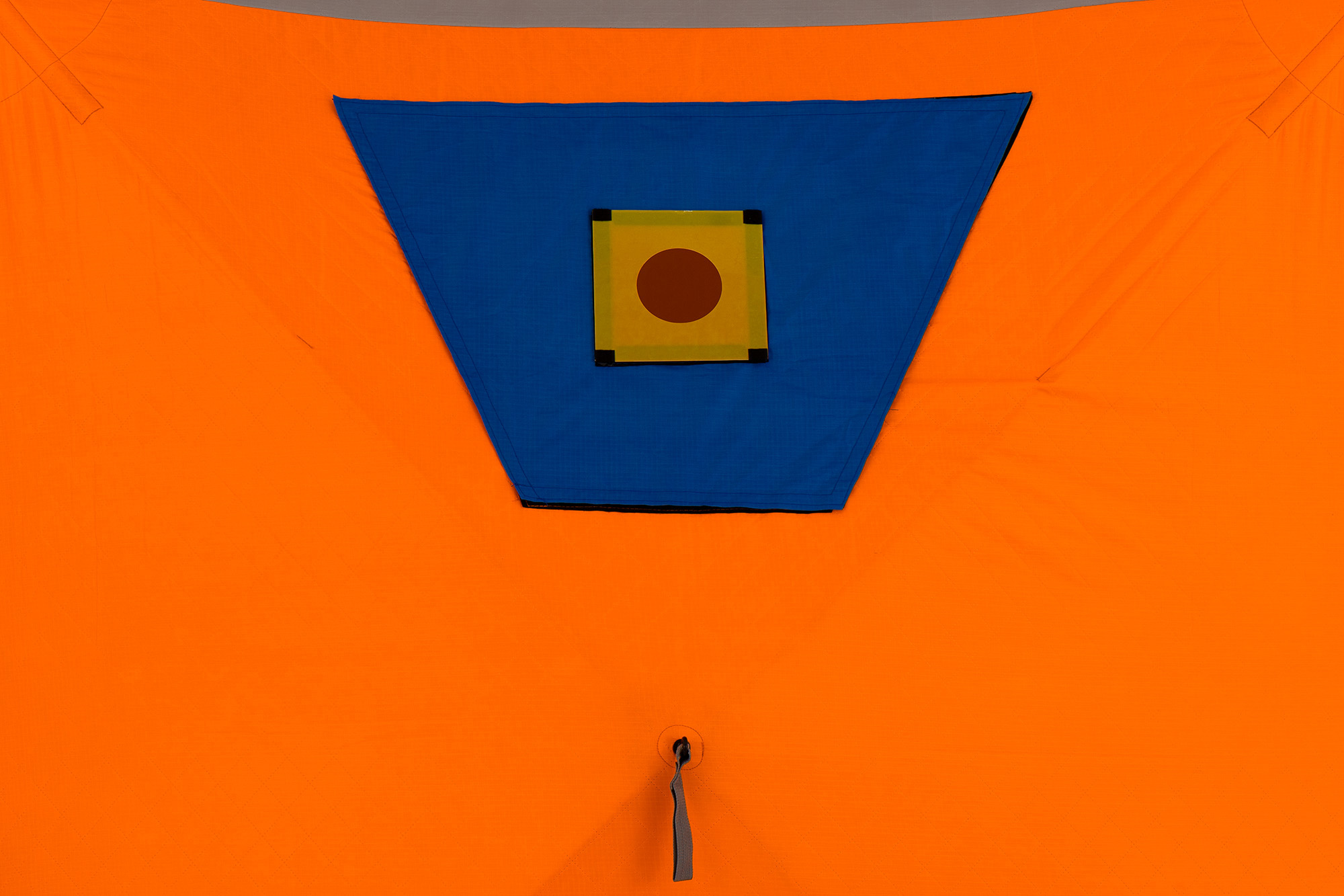 Палатка Куб "CONDOR" зимняя утепленная 6 сторон, 3,6 х 3,2 х 2,2  оранжевый