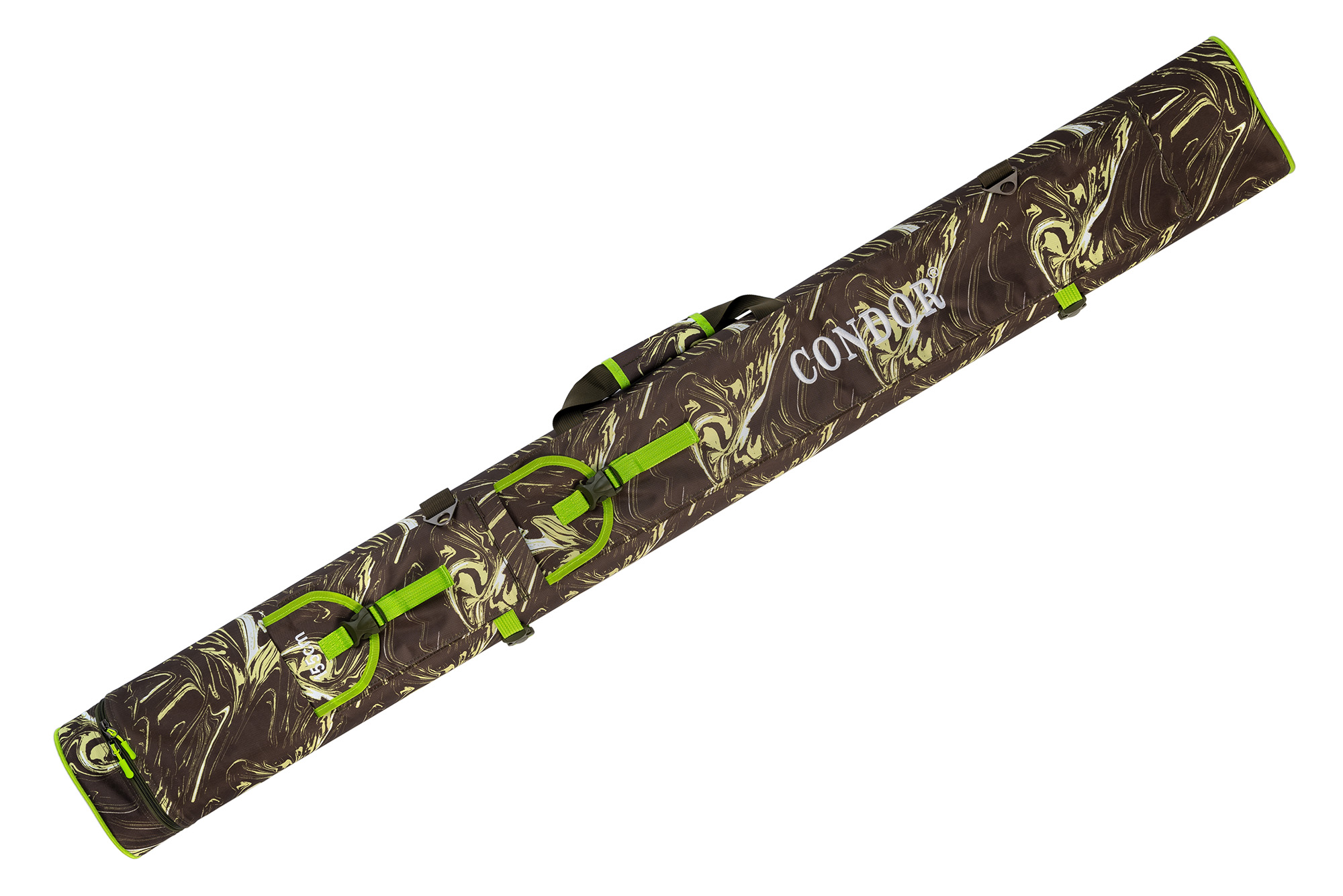 Тубус CONDOR двойной, цвет жёлто-зелёный узор, длина 155 см