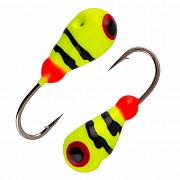 Капля с отверстием и лыской d 5,0 мм, вес 1,9 гр, малек, лимон-винт /10 шт/