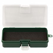 Коробка пластиковая для мелких принадлежностей зеленая (160 х 80 х 30 мм) 