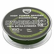 Dyneemax 8 d-0,300 мм, L-150 м, цвет зеленый, разрывная нагрузка 29,00 кг