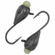 Капля с ушком d 4,0 мм, вес 1,04 гр, черный  никель с фосфорной каплей /10 шт/