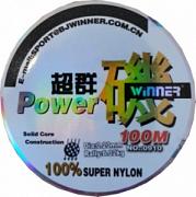 Фото powwer winner d-0,45 мм, l-100 м,  разрывная нагрузка 27,50 кг (10 шт)