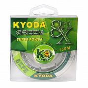 Шнур плетеный KYODA green 8X PE d-0,18 мм, L-150 м, цвет зеленый, разрывная нагрузка 8  кг
