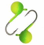 Дробинка с ушком d 4,0 мм, вес 0,62 гр, салатово-лимонная /10 шт/