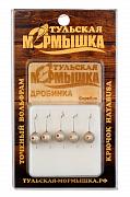 Мормышка Тульская Дробинка 5.5 Серебро (5 шт), вес - 1,50 гр.