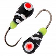 Капля с отверстием и лыской d 5,0 мм, вес 1,9 гр, малек, черная-винт /10 шт/