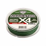 Navigator x4 d-0,35 мм, L-150 м, цвет зеленый, разрывная нагрузка 31,00 кг