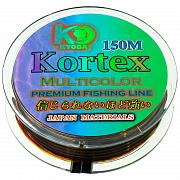 Kortex MultyColor d-0,30 мм, L-150 м,  разноцветная, разрывная нагрузка 8,34 кг (6 шт/упак)