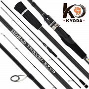 Спиннинг KYODA WORLD TRAVEL, штекер 5 секций, длина 2,70 м, тест 7-35 гр, carbon T-30