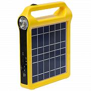 Солнечная панель -  универсальное зарядное устройство, аккум., 2 фонаря