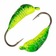 Гвоздик  d 4,0 мм, вес 1,05 гр, цвет салатовый-лимонный с крапом /10 шт/