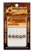 Мормышка Тульская Дробинка 5.5 Никель (5 шт), вес - 1,50 гр.