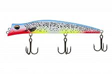 Воблер KYODA POCKY MINNOW-130F, длина 130 мм, вес 17,5  гр, цвет P2278 заглубление 0,1 - 0,2 м.