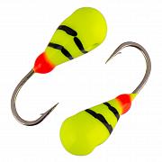 Капля с отверстием и лыской d 2,5 мм, вес 0,2 гр, лимон-винт /10 шт/