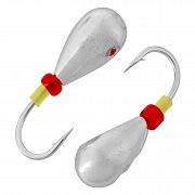 Капля с отверстием и лыской d 2,5 мм, вес 0,2 гр, серебро /10 шт/