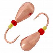 Капля с отверстием и лыской d 5,0 мм, вес 1,9 гр, медь /10 шт/