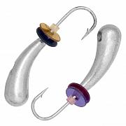 Безмотылка №2 Уралка  d 5,0 мм, вес 1,5 гр, серебро с пайетками /10 шт/