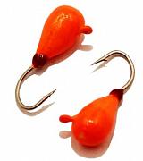 Капля с ушком d 2.5 мм, вес 0,3 гр, обмазка ярко-красная /10 шт/