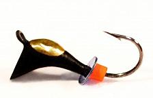 АКЦИЯ!!! Перевертыш со спилом, с коронкой, с петелькой, 1,5 мм, золото (15 шт)