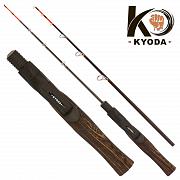 Удочка зимняя "KYODA"  DK1812CF-2 штекерная, углепластик, деревянная ручка, 50см