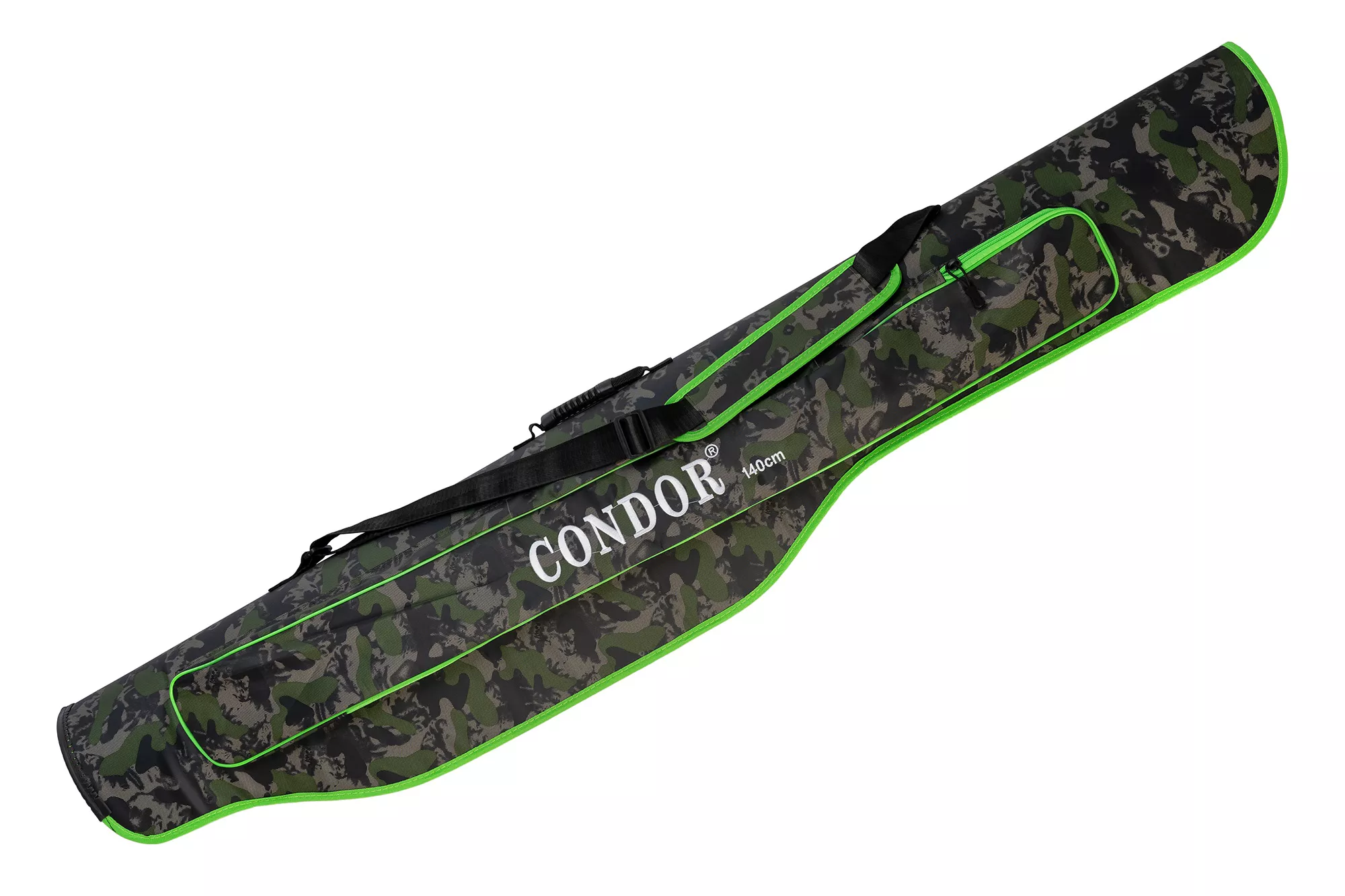 Чехол для удилищ трехсекционный CONDOR, зелёный КМФ, длина 140 см