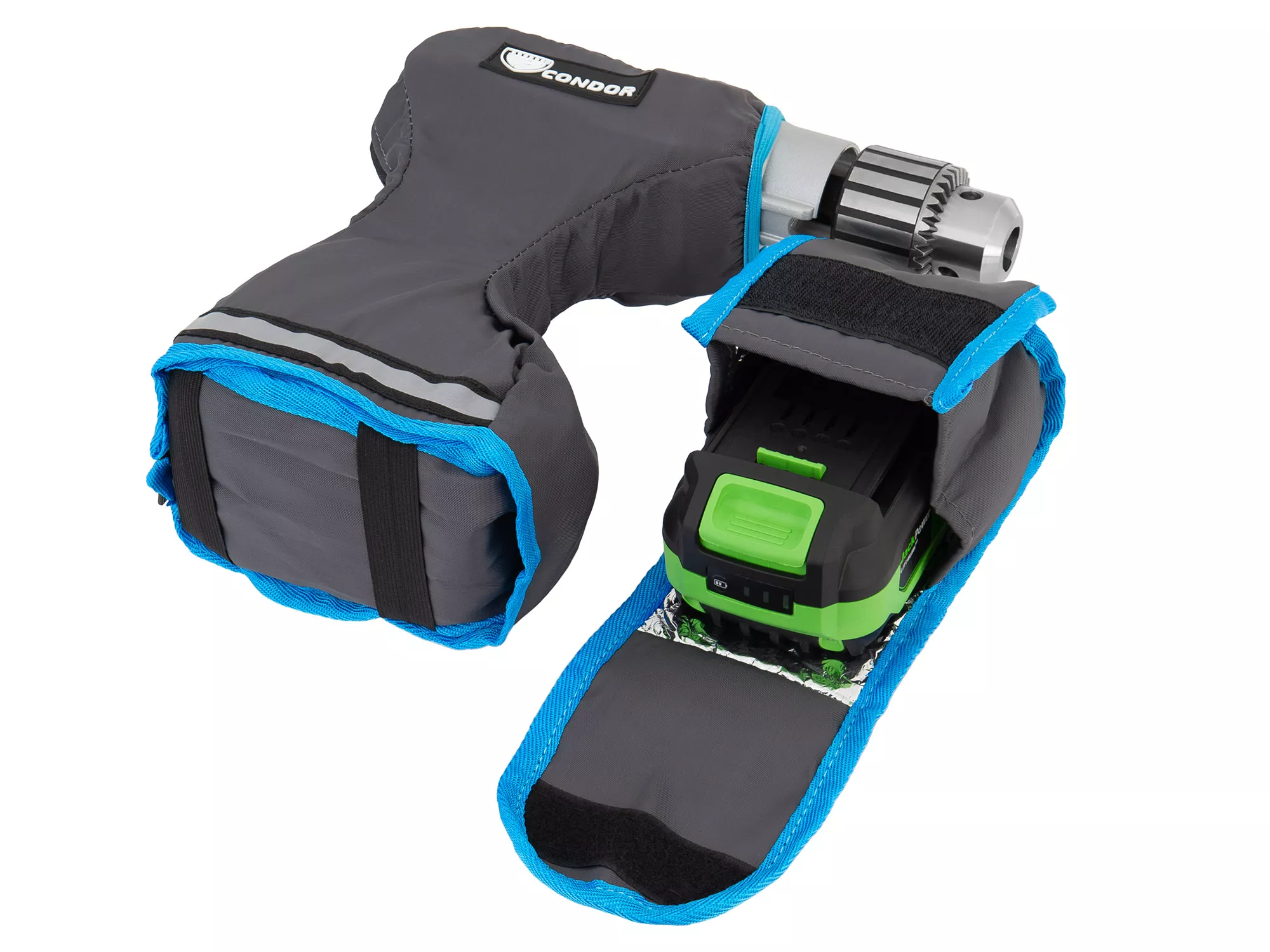 Чехол для шуруповерта изотермический, синий кант