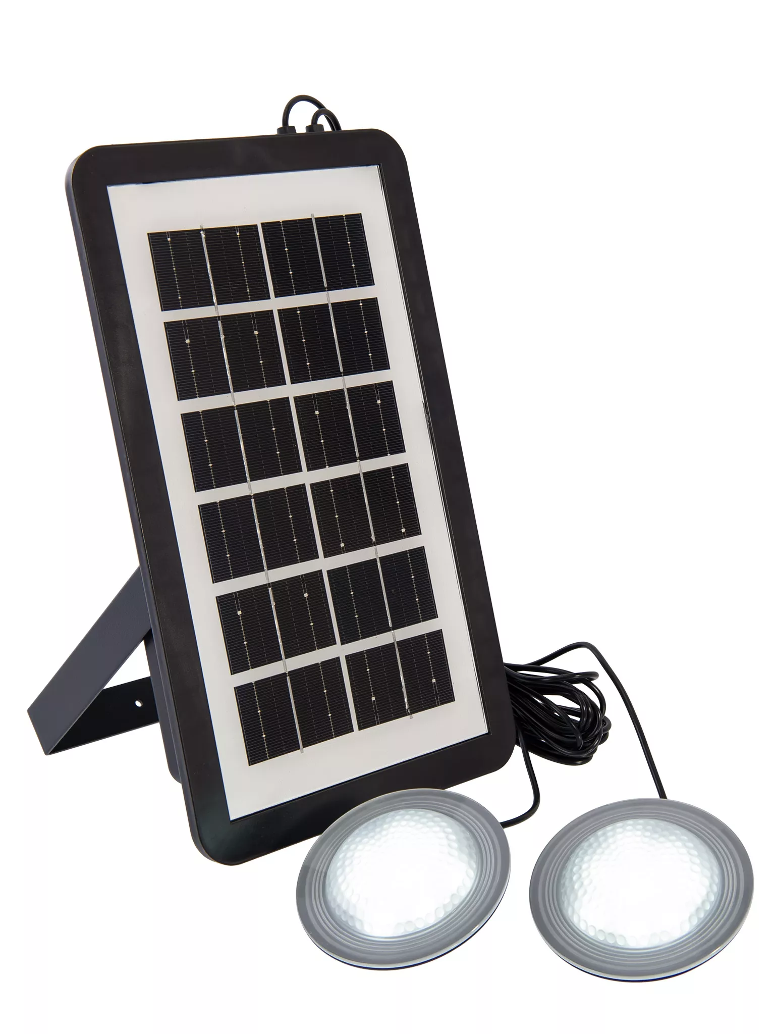 Фонарь кемпинговый CL-082 с солн.панелью (+2 фонаря, кабели зарядки), Bluetooth