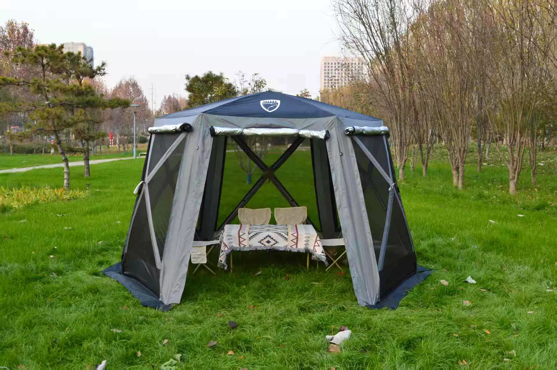 Шатер Condor, CT-2503, 6 сторон, с полом, размер 320 x 320 x h190, вес 13,0 кг