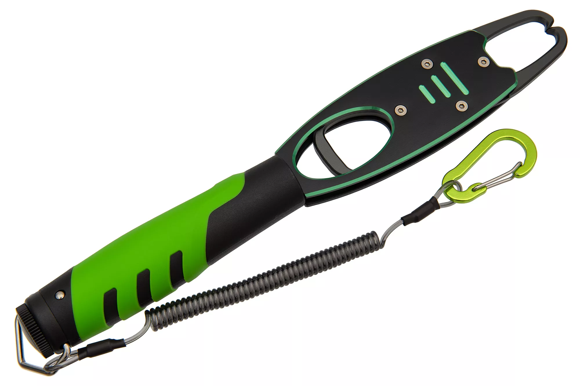 Захват для рыбы KYODA металлический, весы, чёрно-зелёный, чехол