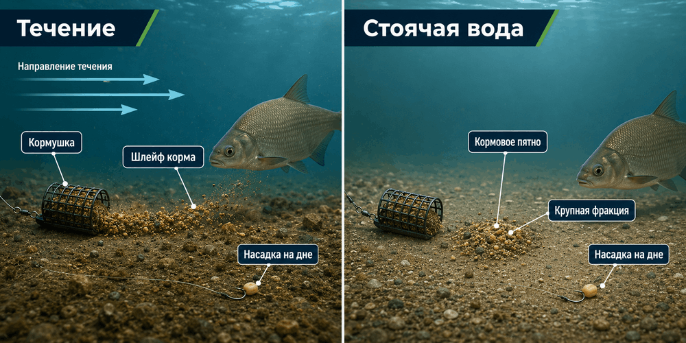 Состав и работа летней прикормки для леща на дне